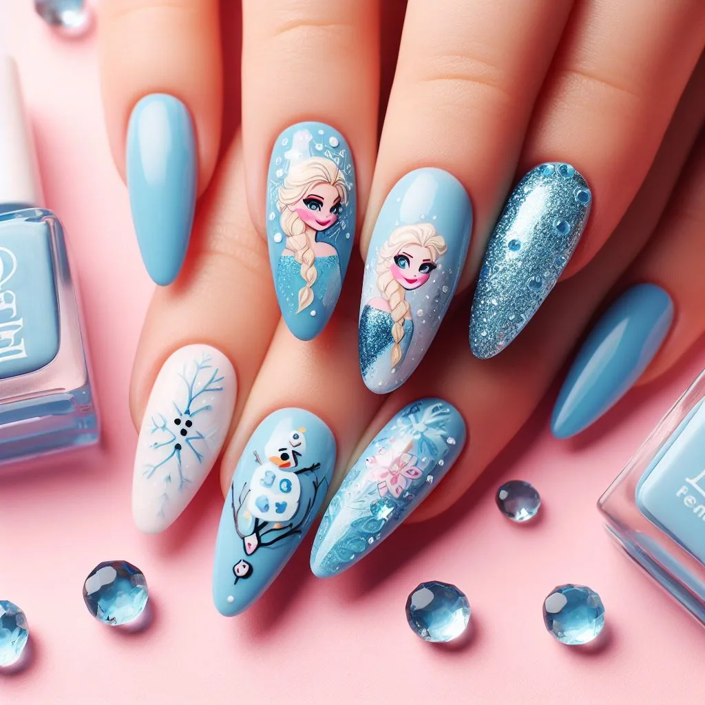 DISNEY CHARACTER NAIL DESIGNS BY @BEAUTIFUL_IN_LIGHT — Light Elegance