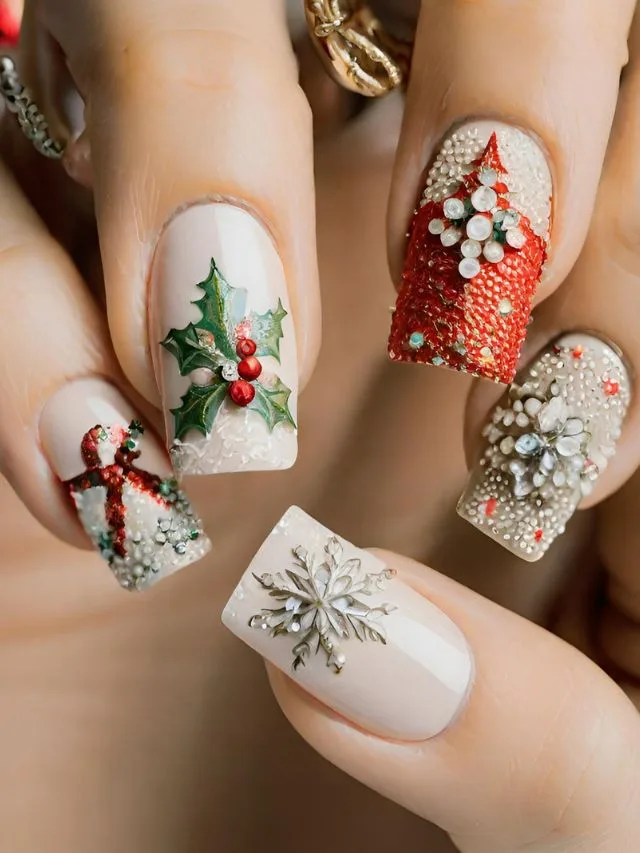 Baubles, Bling, and Starry Night Nail Creations