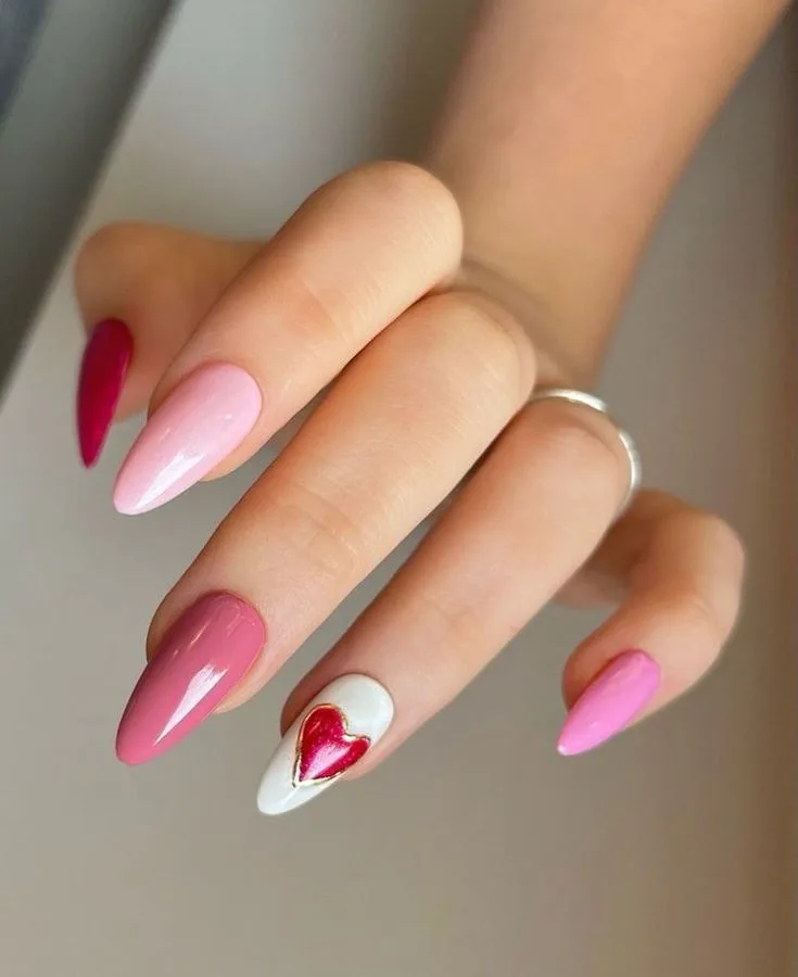 Cool Tones and Textures for Trendy Valentine's Nails