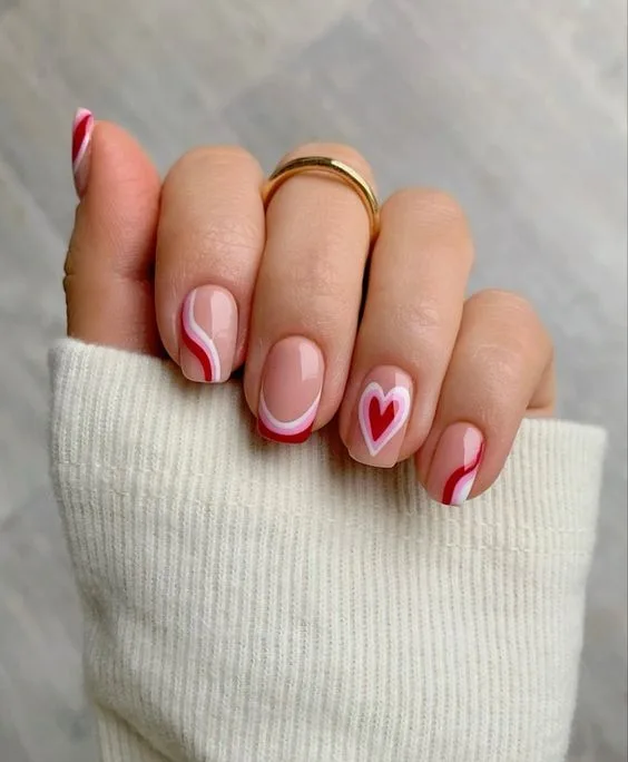 Cool Tones and Textures for Trendy Valentine's Nails