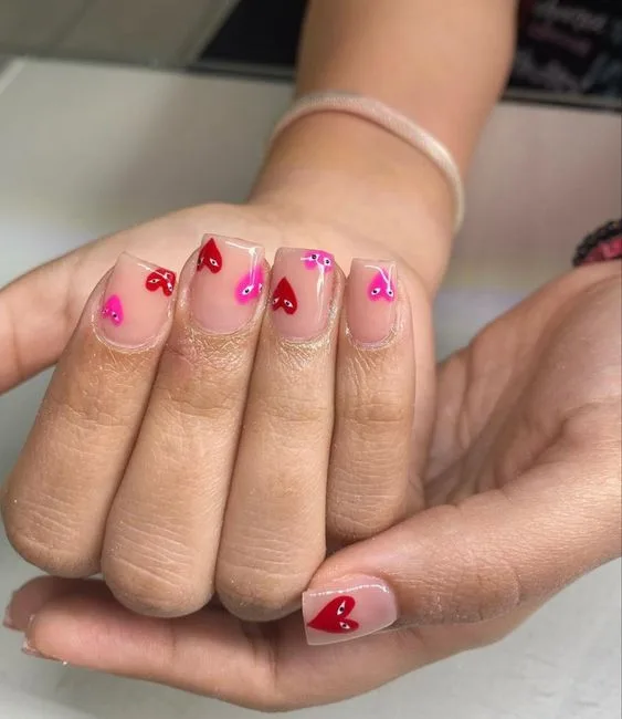 Celebrating Love with Heart-Themed Nail Designs