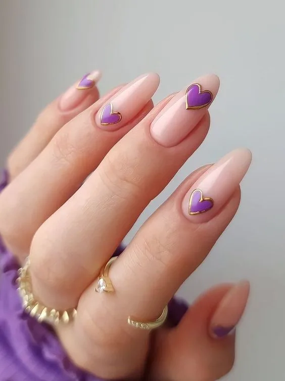 Elegant French Manicures with a Valentine's Twist