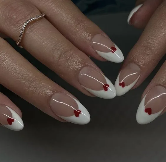 Romantic Red and Pink Nails for Valentine's Day