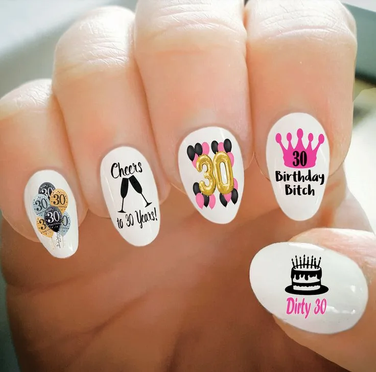 25+ Birthday Nail Designs for an Ultimate Glamorous Celebration