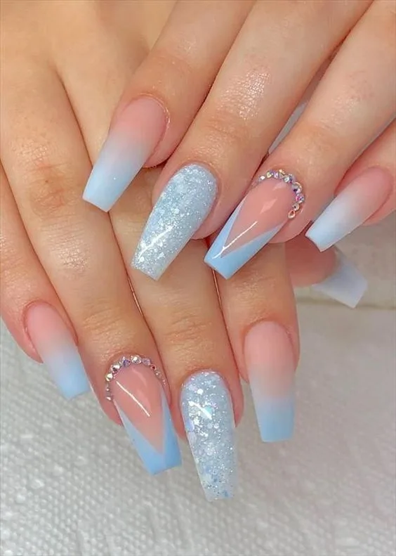 Baby Blue Nail Designs