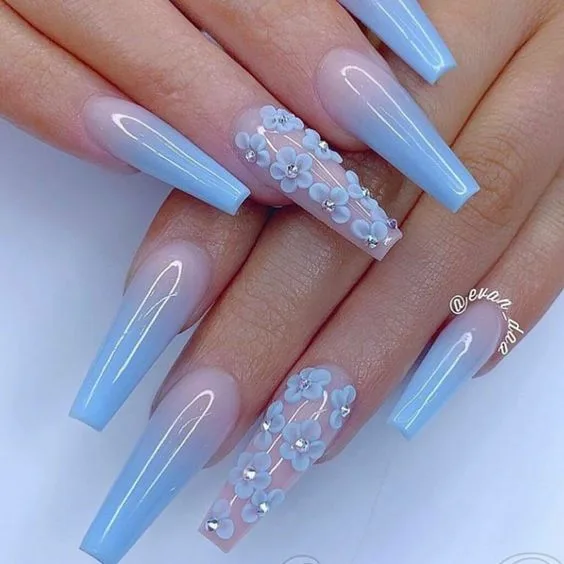 Baby Blue Nail Designs