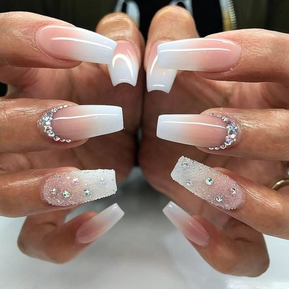 Unique Ombre Wedding Nails Ideas