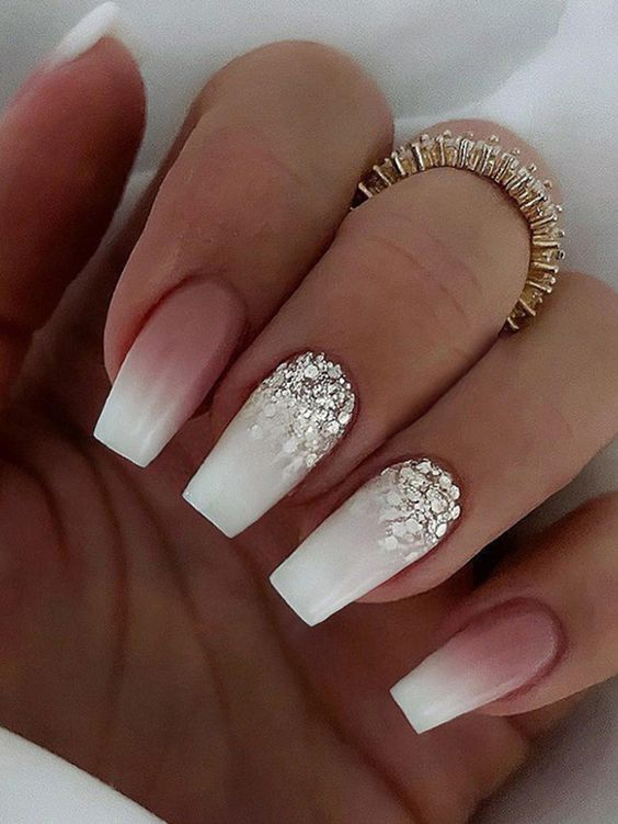 Unique Ombre Wedding Nails Ideas