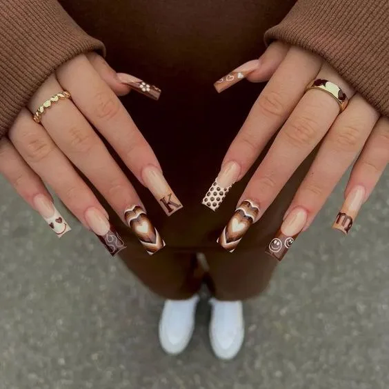 Explore 40 Chic Brown Nail Designs Suitable for Every Season