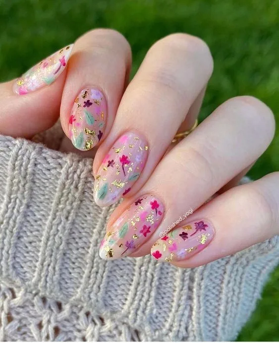 Trendy Floral Nail Art Ideas for Inspiration