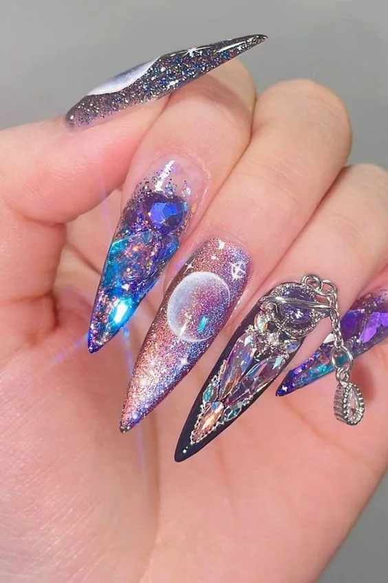 Creating a Statement with Galaxy Nail Art