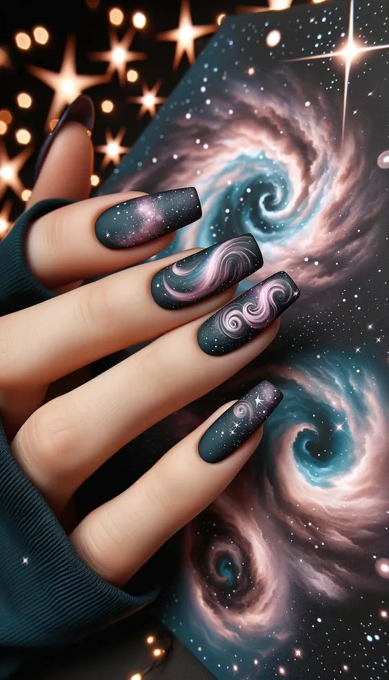 Elegant Galaxy Nail Designs for a Stellar Look