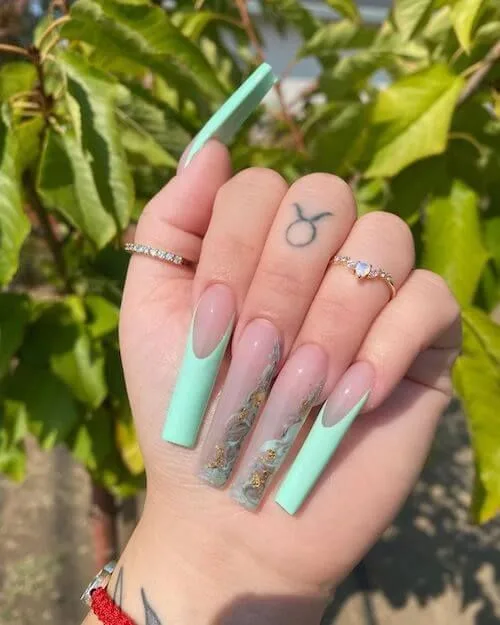 Make a Statement: 45 Gorgeous Mint Green Nail Ideas for the Year Ahead