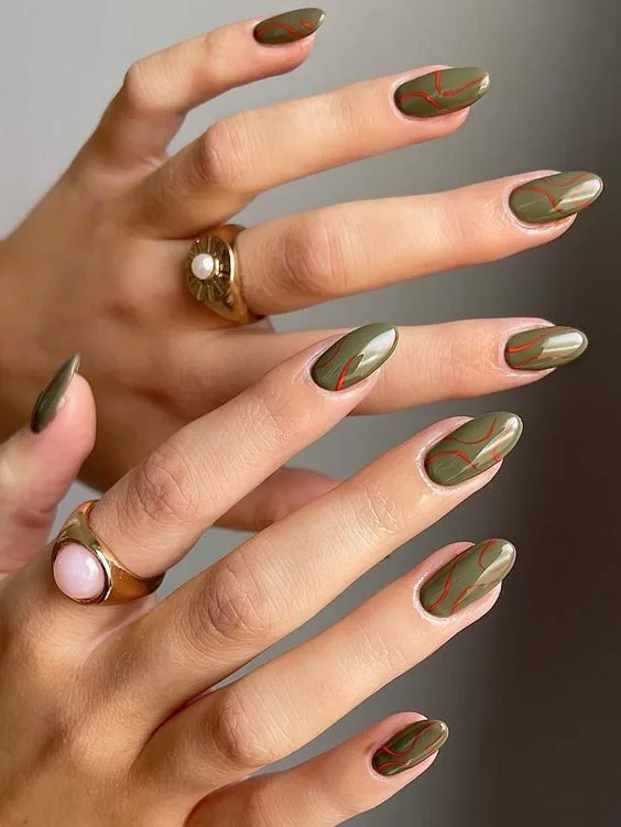 Embracing Olive Green Nails: Style and Elegance