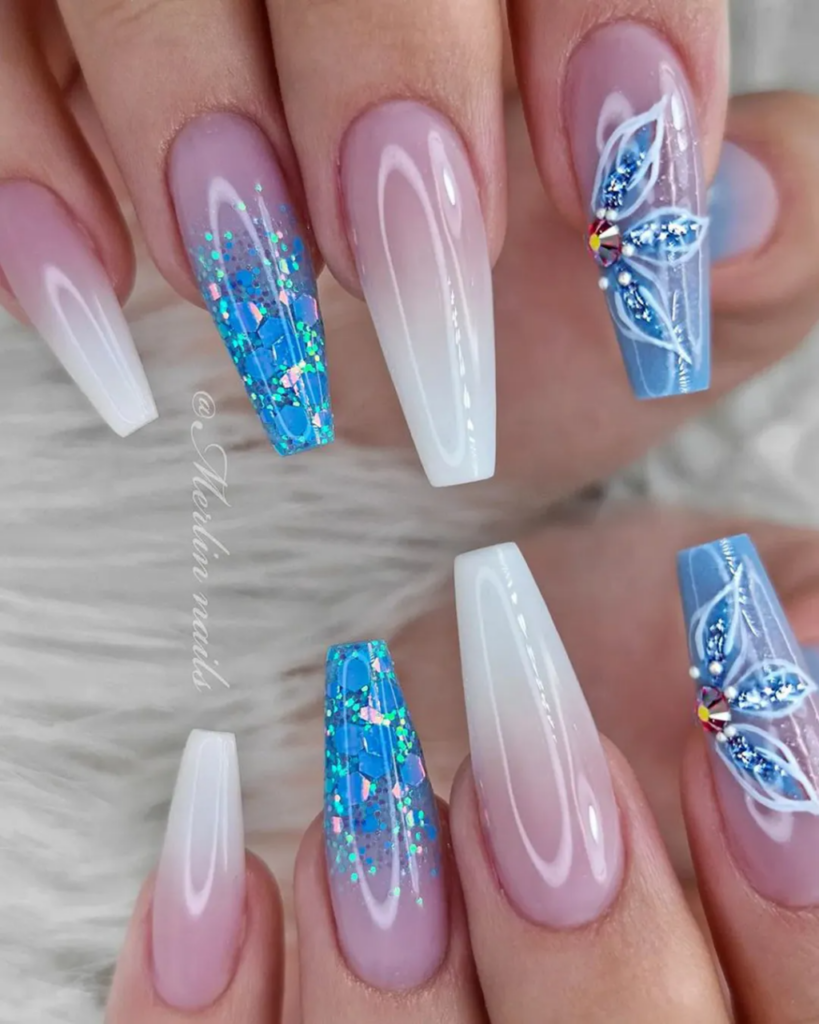 Ombre Elegance: 5 Inspiring Wedding Nail Designs