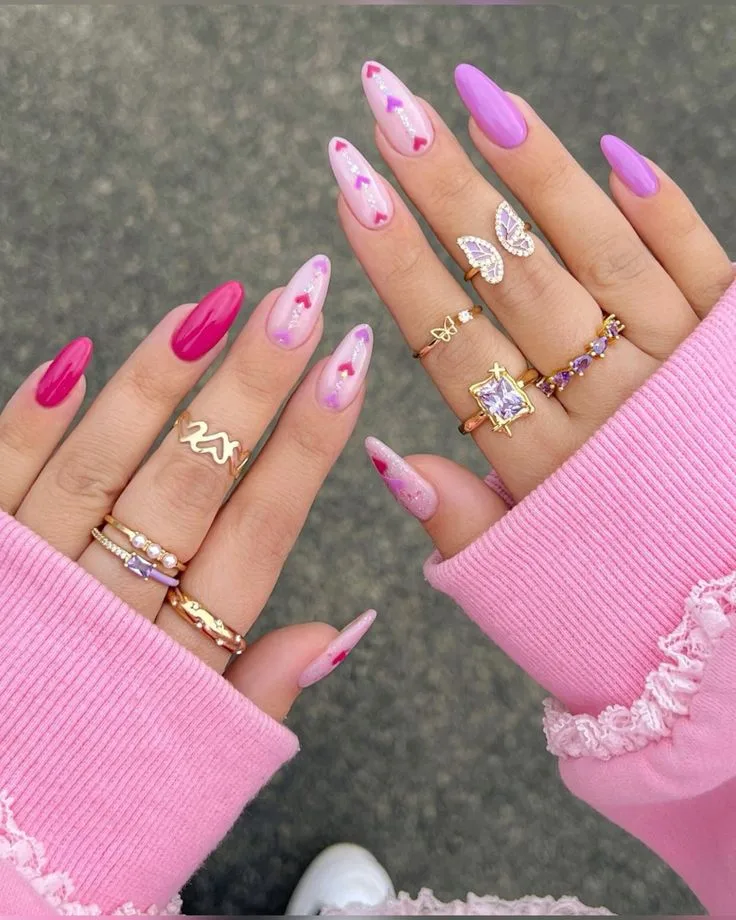 20 Pink Nail Inspirations That Will Add a Pop of Color to Your Look