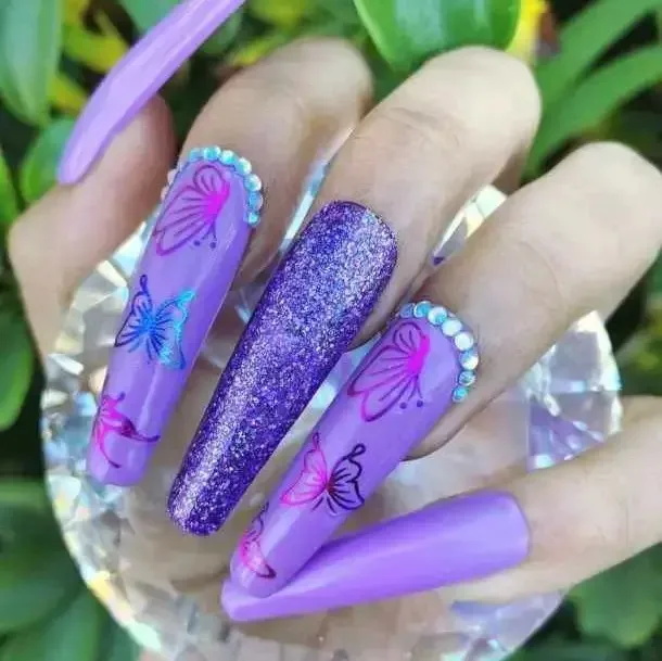 Elevate Your Style: 30 Stunning and Contemporary Purple Nail Designs