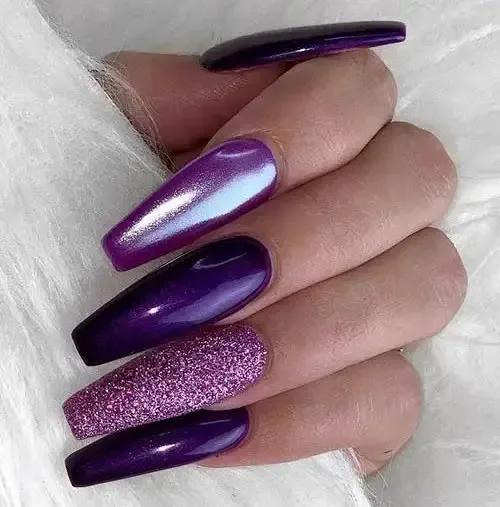 Elevate Your Style: 30 Stunning and Contemporary Purple Nail Designs