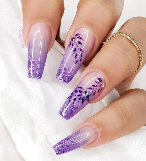 Explore the Cutest Purple Ombre Nail Designs of 2024: 20+ Stunning Ideas