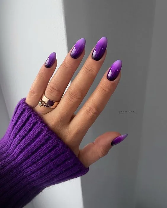 Explore the Cutest Purple Ombre Nail Designs of 2024: 20+ Stunning Ideas