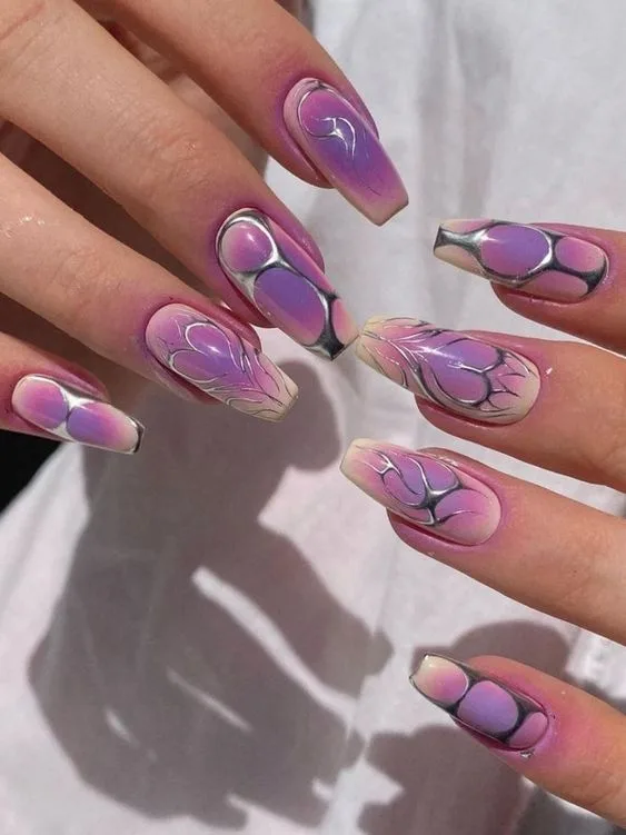 Explore the Cutest Purple Ombre Nail Designs of 2024: 20+ Stunning Ideas