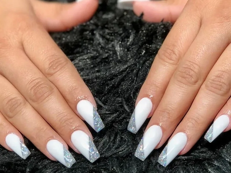 White and Silver Nail Designs: 30 Timeless Ideas to Sparkle