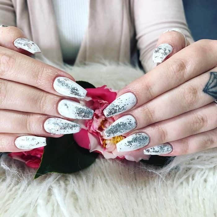 White and Silver Nail Designs: 30 Timeless Ideas to Sparkle